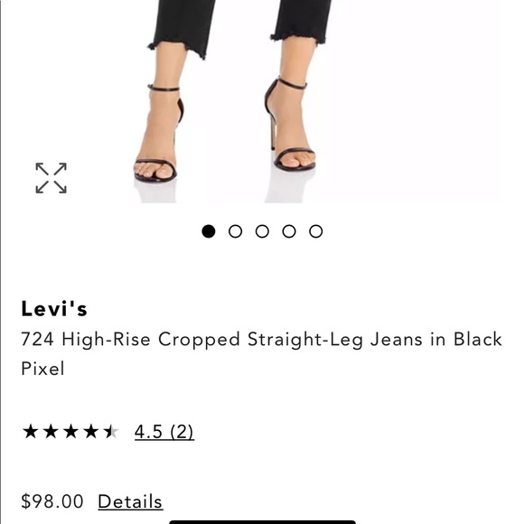 Levi’s 724 High Rise Crop size 26 - Picture 2 of 7